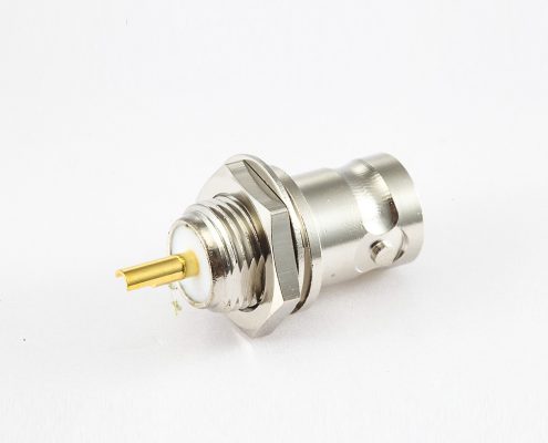 焊杯型BNC連接器50Ω母頭直式接線