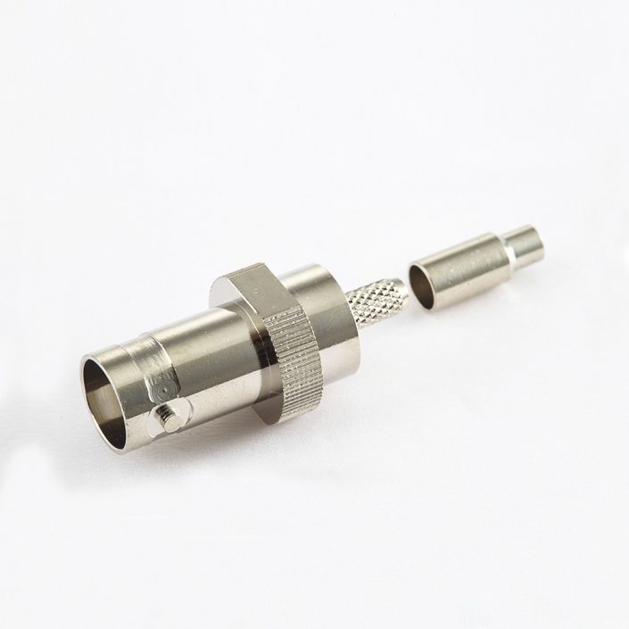 BNC 75Ω母頭直式壓接RG179/1.5C-2V電纜 BNC 75Ω母頭直式壓接RG179/1.5C-2V電纜
